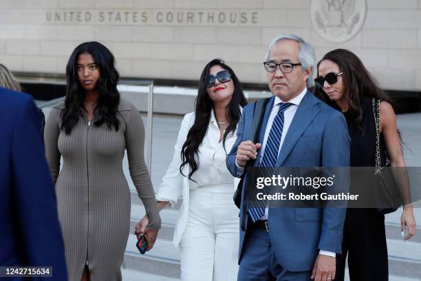 Los Angeles, CA, Wednesday, August 24, 2022 - Vanessa Bryant leaves federal court after a jury ordered Los Angeles County to pay Bryant, widow of...