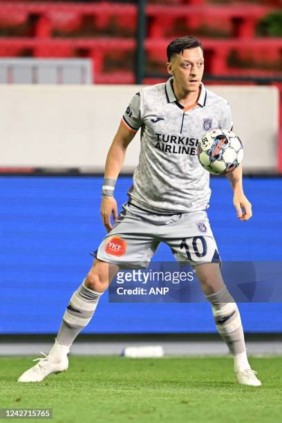 Mesut Ozil of Istanbul Basaksehir during the UEFA Conference League play-off match between Royal Antwerp FC and Istanbul Basaksehir at Bosuil stadium...