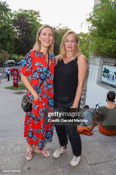 Bettina Lamprecht and Sonsee Neu attend the "Over & Out" Family & Friends Screening at Filmtheater am Friedrichshain on August 25, 2022 in Berlin,...