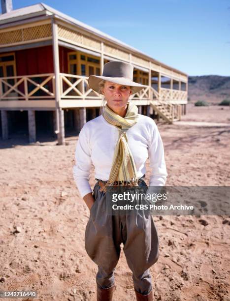 The Last Frontier. A CBS made-for-TV movie miniseries. A widowed woman faces challenges in the Australian outback with her children. Pictured is...