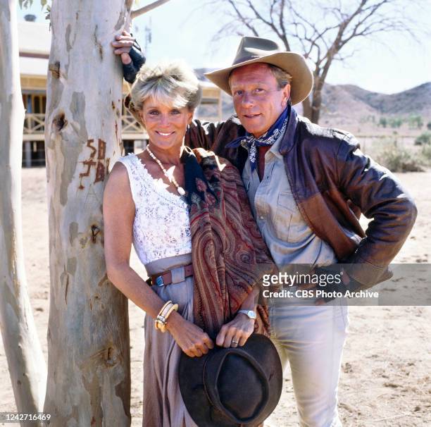 The Last Frontier. A CBS made-for-TV movie miniseries. A widowed woman faces challenges in the Australian outback with her children. Pictured from...