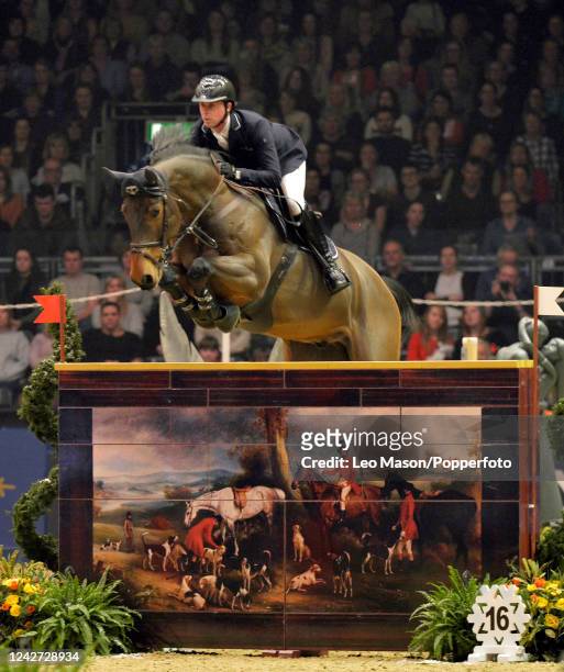 Ben Maher of Great Britain riding Winning Good during the International Horse Show held at Olympia in London, December 18th 2017.