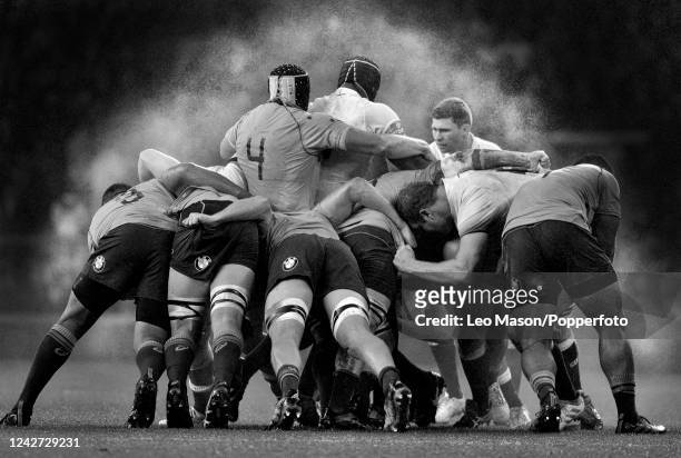 Action during the Old Mutual Wealth Series Autumn International match between England and Australia at Twickenham Stadium on November 18, 2017 in...