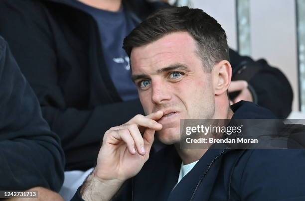Westmeath , Ireland - 26 August 2022; Sale Sharks and England player George Ford in attendance at the Pre-season Friendly match between Connacht and...