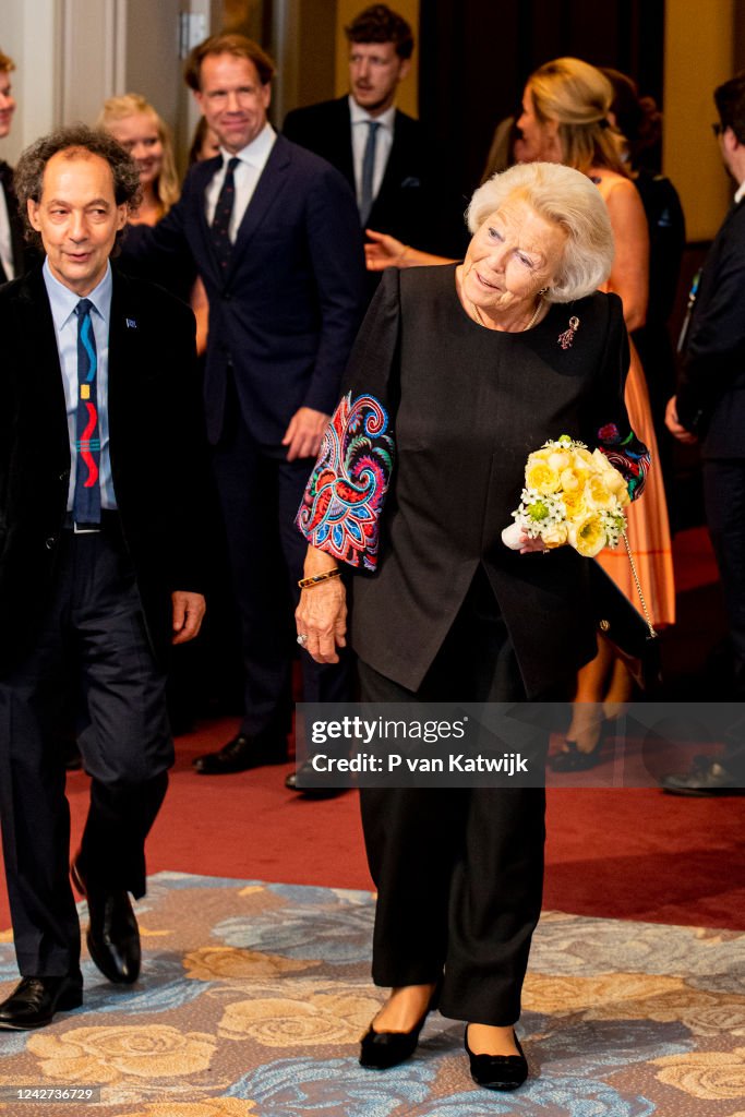 Princess Beatrix Of The Netherlands Attends European Union Youth Orchestra Concert In Amsterdam