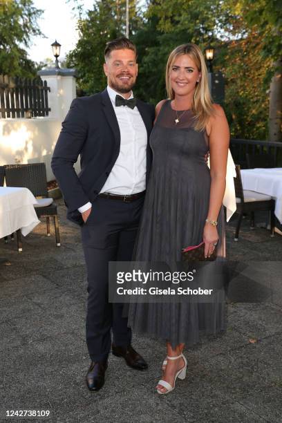Julien Christopher Fuchsberger, grandson of Blacky Fuchsberger, son of Thomas Fuchsberger, and his wife Nathalie Fuchsberger attend the wedding...