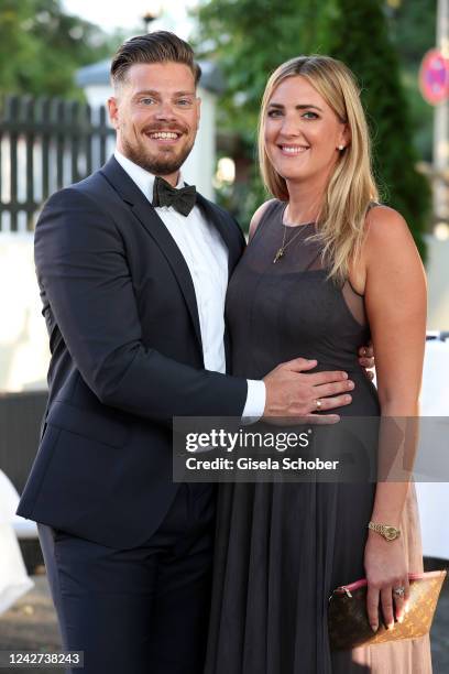 Julien Christopher Fuchsberger, grandson of Blacky Fuchsberger, son of Thomas Fuchsberger, and his wife Nathalie Fuchsberger attend the wedding...