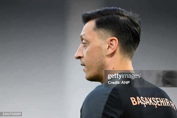 Mesut Ozil of Istanbul Basaksehir during the UEFA Conference League play-off match between Royal Antwerp FC and Istanbul Basaksehir at Bosuil stadium...