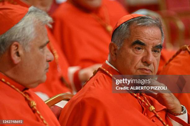 Becciu Italian Cardinal Photos and Premium High Res Pictures - Getty Images