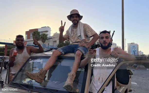 View from the Republic Street as clashes between rival militias spread to several neighborhoods in the Libyan capital Tripoli on August 27, 2022.