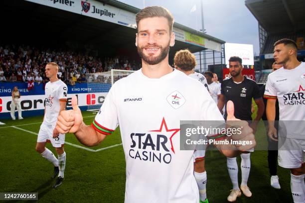 Mario Gonzalez of OH Leuven during the Jupiler Pro League match between OH Leuven and KV Oostende at the King Power at Den Dreef Stadion on August...