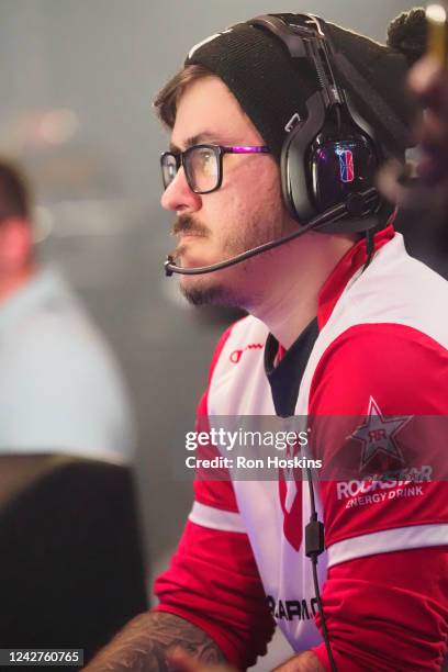 Newdini of Wizards District Gaming plays during the 2022 NBA 2K League 5v5 Finals on August 27, 2022 at NBA 2K League Studio in Indianapolis,...