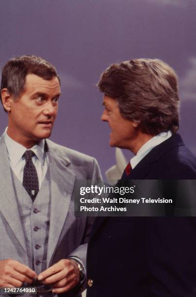 Los Angeles, CA Larry Hagman, Hal Holbrook appearing on the ABC tv series 'Omnibus'.