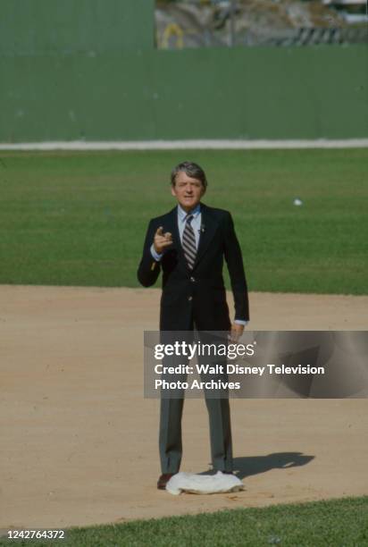 Los Angeles, CA Host Hal Holbrook appearing on the ABC tv series 'Omnibus'.