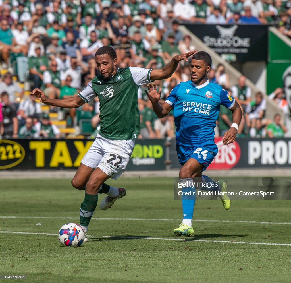 Plymouth Argyle v Bolton Wanderers - Sky Bet League One