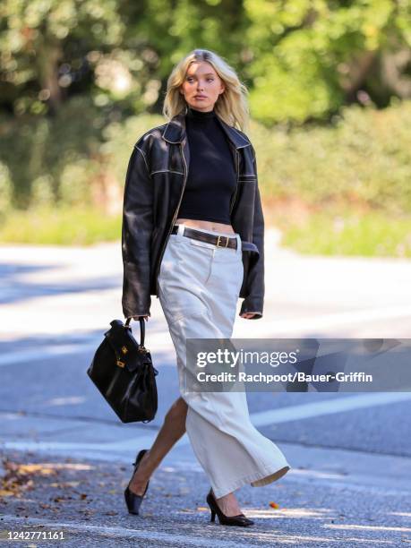 Elsa Hosk is seen on August 27, 2022 in Los Angeles, California.