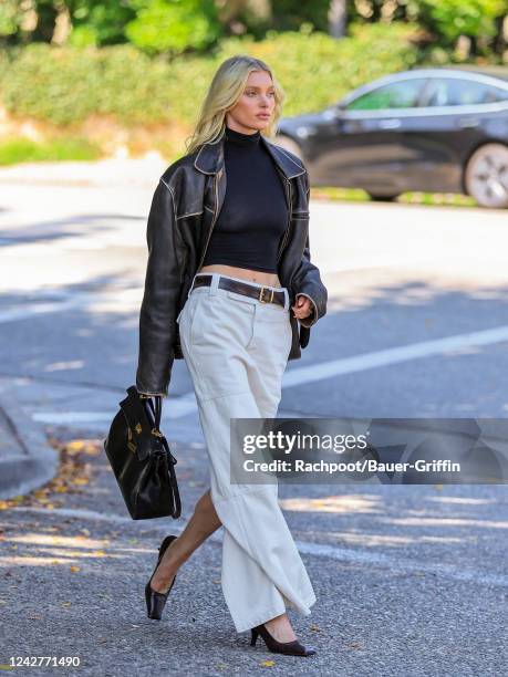 Elsa Hosk is seen on August 27, 2022 in Los Angeles, California.