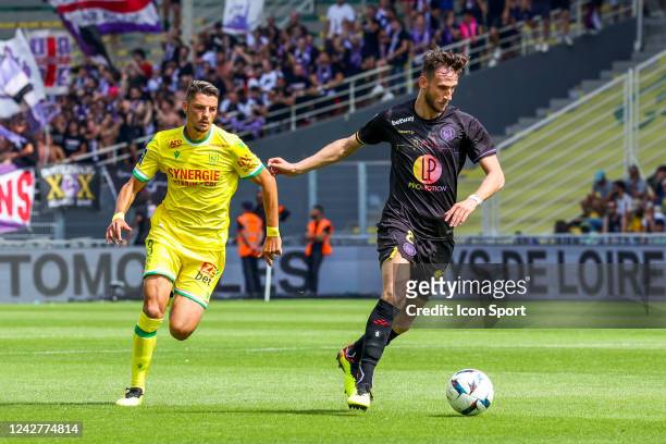 Andrei GIROTTO - 08 Branco VAN DEN BOOMEN during the Ligue 1 Uber Eats match between FC Nantes and Toulouse FC at Stade de la Beaujoire on August 28,...