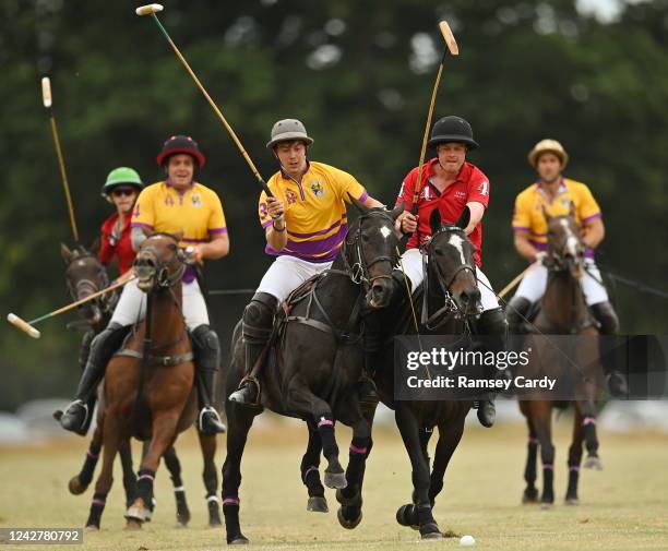 Dublin , Ireland - 28 August 2022; Action during the Freebooters Cup match between Wexford and Tyrone at the All Ireland Polo Club in Phoenix Park,...