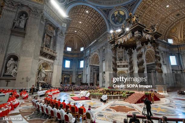 Pope Francis leads the Consistory to create 20 new cardinals at St. Peter's Basilica.