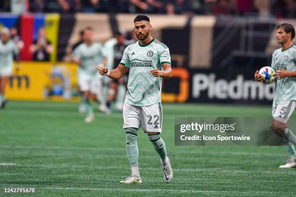 Atlanta defender Juan Jose Sanchez Purata reacts after a second-half  News Photo - Getty Images