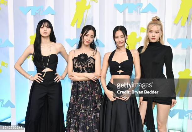 Lisa, Jisoo, Jennie, and Rosé of BLACKPINK at the 2022 MTV Video Music Awards held at Prudential Center on August 28, 2022 in Newark, New Jersey.