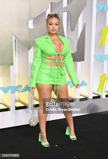 Latto at the 2022 MTV Video Music Awards held at Prudential Center on August 28, 2022 in Newark, New Jersey.