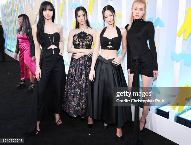 Lisa, Jisoo, Jennie, and Rosé of BLACKPINK at the 2022 MTV Video Music Awards held at Prudential Center on August 28, 2022 in Newark, New Jersey.