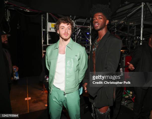 Jack Harlow and Lil Nas X at the 2022 MTV Video Music Awards held at Prudential Center on August 28, 2022 in Newark, New Jersey.