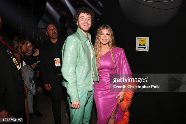 Jack Harlow and Fergie at the 2022 MTV Video Music Awards held at Prudential Center on August 28, 2022 in Newark, New Jersey.