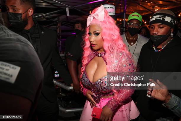 Nicki Minaj at the 2022 MTV Video Music Awards held at Prudential Center on August 28, 2022 in Newark, New Jersey.