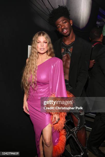 Fergie and Lil Nas X at the 2022 MTV Video Music Awards held at Prudential Center on August 28, 2022 in Newark, New Jersey.