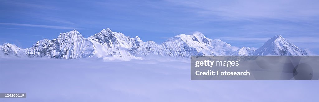 Mountains and glaciers in Wrangell-St. Elias National Part, Alaska