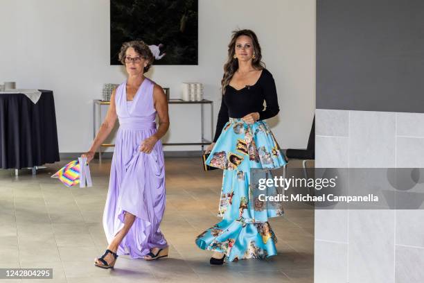 Princess Sofia of Sweden attends the Funkisfestivalen at the Stockholm Waterfront on August 29, 2022 in Stockholm, Sweden. Funkisfestivalen is...