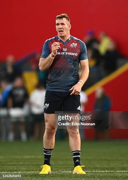 Cork , Ireland - 26 August 2022; Chris Farrell of Munster during the Pre-season Friendly match between Munster and Gloucester at Musgrave Park in...