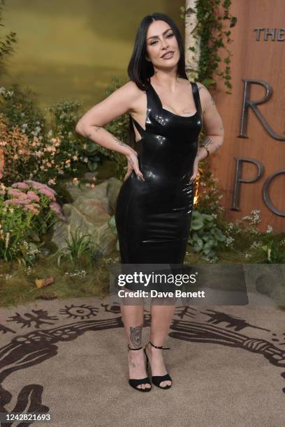 Cleo Pires attends the World Premiere of "The Lord Of The Rings: The Rings Of Power" at Odeon Luxe Leicester Square on August 30, 2022 in London,...