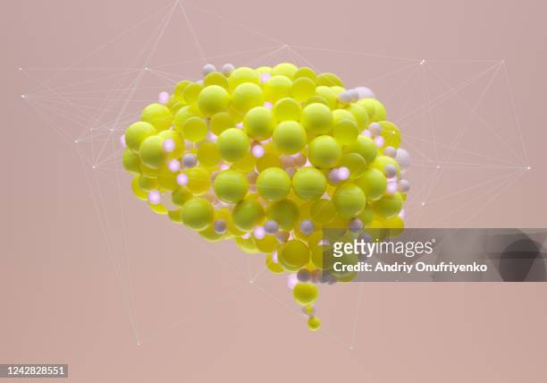 artificial intelligence brain - ispirazione foto e immagini stock