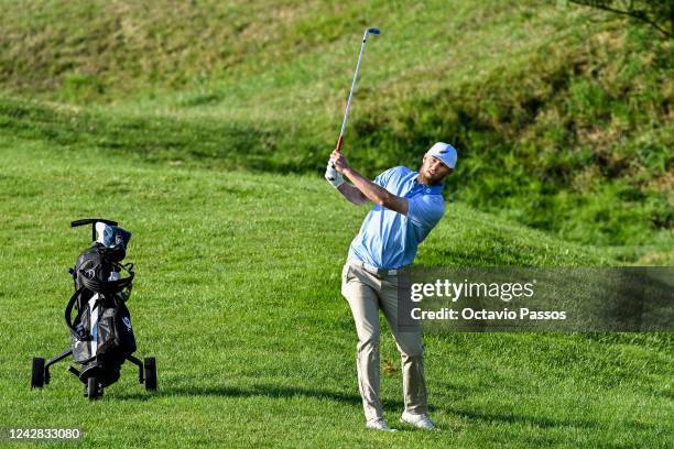 Sam Jones of New Zealand plays his second shot on the 15th hole during Day One of the 2022 World Amateur Team Golf Championships - Eisenhower Trophy...