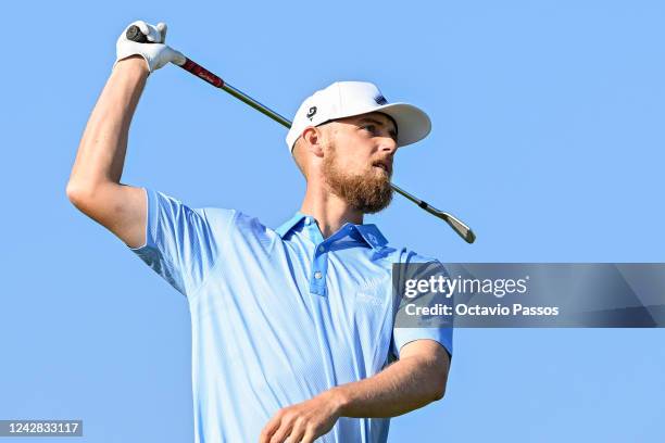 Sam Jones of New Zealand plays his tee shot on the 16th hole during Day One of the 2022 World Amateur Team Golf Championships - Eisenhower Trophy...