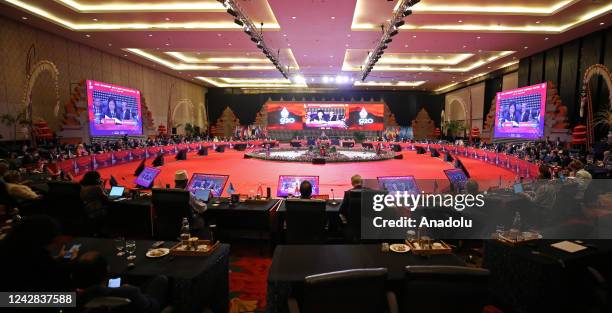 View of meeting during the G20 Joint Environment and Climate Ministerial Meeting in Nusa Dua, Badung, Bali, Indonesia on August 31, 2022.