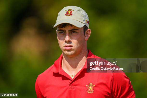 Josele Ballester of Spain looks on after plays his tee shot on the 13th hole during Day One of the 2022 World Amateur Team Golf Championships -...
