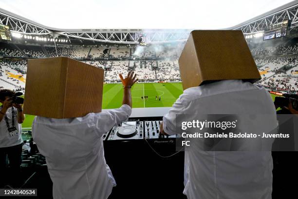 Dj from Mars during the Serie A match between Juventus and Spezia Calcio at Allianz Stadium on August 31, 2022 in Turin, Italy.