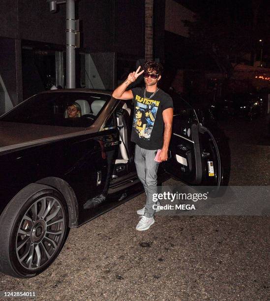 Max Ehrich is seen on August 29, 2022 in Los Angeles, California.