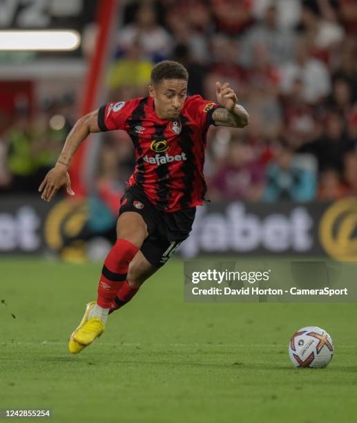 Bournemouth's Jamal Lowe during the Premier League match between AFC Bournemouth and Wolverhampton Wanderers at Vitality Stadium on August 31, 2022...