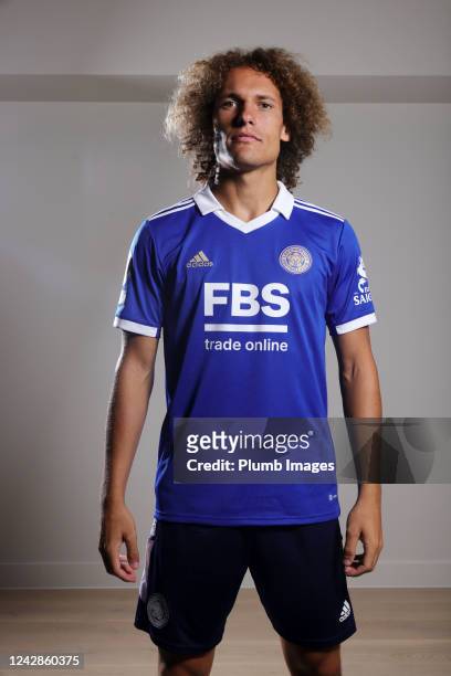 Leicester City unveils new singing Wout Faes at Leicester City Training Ground, Seagrave on September 01, 2022 in Leicester, United Kingdom.