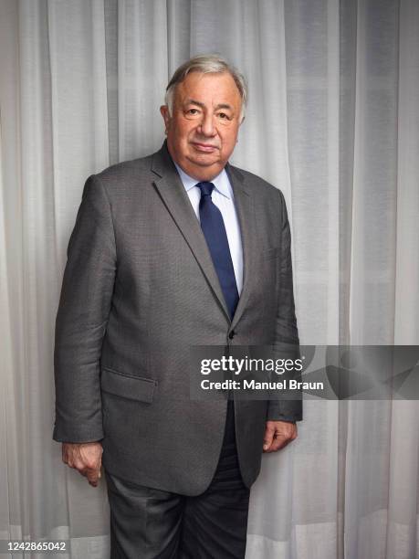 French Senate president Gérard Larcher poses for a portrait on February 19, 2021 in Paris, France.