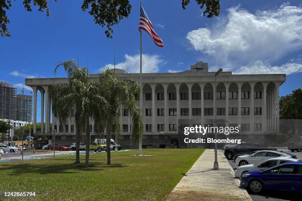 The federal court in West Palm Beach, Florida, US, on Thursday, Sept. 1, 2022. Former President Donald Trump's August 22 lawsuit, filed two weeks...