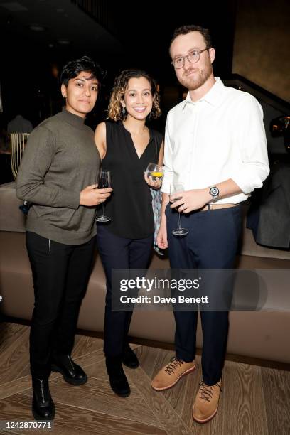 Guest, Eleanor Calder and Will Miller attend the London premiere of National Geographic Documentary Films 'The Territory' at The Londoner Hotel on...