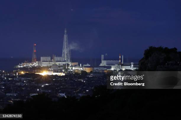 Takasago Thermal Power Plant, owned by Electric Power Development Co., or J-Power, left, in Takasago, Hyogo Prefecture, Japan, on Thursday, Aug. 18,...