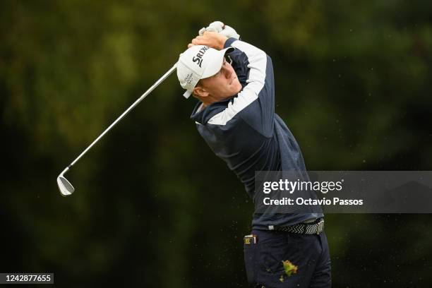 Mats Ege of Norway plays his tee shot on the 9th hole during Day Three of the 2022 World Amateur Team Golf Championships - Eisenhower Trophy...